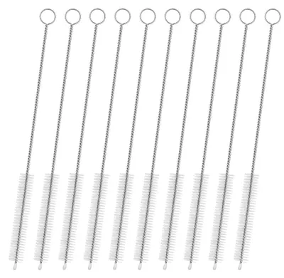 Strohhalm-Reiniger, 10 Stück Nylon-Bürsten, 300 mm Länge