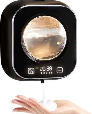 Produktbild von Automatischer Schaumseifenspender 320ml, berührungslos, 5-stufig einstellbar, LED Display, Type-C wiederaufladbar, IPX5, für Bad, Küche & Büro