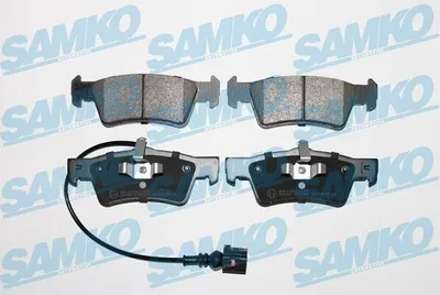 Produktbild von SAMKO Bremsbeläge Satz Hinten Bremsklötze für VW Transporter V Bus (7HB, 7HJ, 7EB, 7EJ, 7EF, 7EG, 7HF, 7EC) 5SP1284
