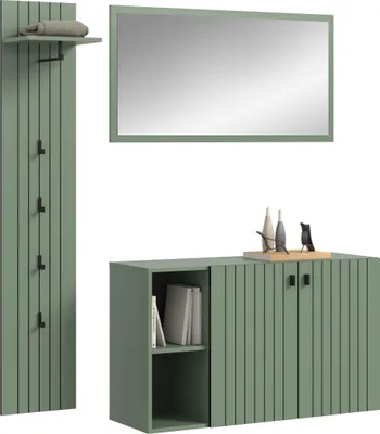 Produktbild von Station Garderobenmöbel Set staubgrün.