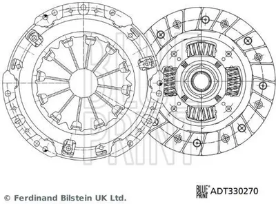Produktbild von BLUE PRINT Kupplungssatz Kupplung für TOYOTA Yaris Schrägheck (P9) ADT330270