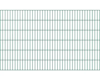 Zdjęcie produktu dla Alberts 642846 Płot podwójny, powlekany tworzywem sztucznym, zielony, wysokość 120 cm