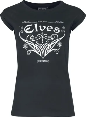 Produktbild von Der Herr der Ringe T-Shirt Damen Elves schwarz XL