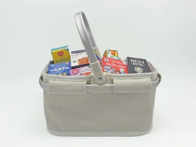 Produktbild von TANNER - Der kleine Kaufmann – Cord-Tragekorb Pure Sand (28x17x15,5 cm) 5001.1