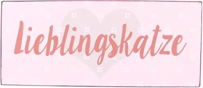 Produktbild von Blechschild - LIEBLINGSKATZE - Wandschild im Vintage Look