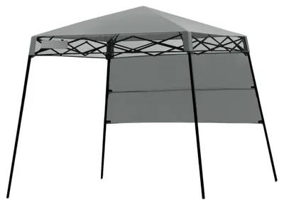 Image de Pavillon de jardin portable avec sac, 181 x 181 x 210 cm, gris