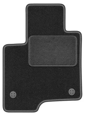 Image de Tapis conducteur en moquette pour Fiat Panda III 2012- (à hayon) – 1 pièce, gris graphite, sur mesure – Wielganizator LUX