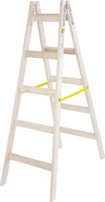 Produktbild von Leiter Strend Pro, 5-sprossig, Holzstufenleiter, 1,60 m, max. 150 kg