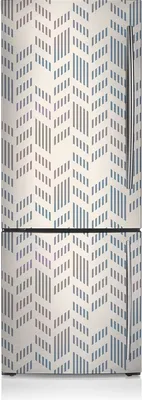 Produktbild von Kühlschrank Aufkleber Kühlschrankmagnete Dekoration Kühlschrankfolie 70x190 cm - Tannengeometrie