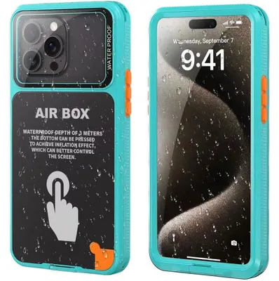 Zdjęcie produktu dla ShellBox etui IP68 do 12 13 14 15 16 15+ 16+ (6,7") - niebieskie