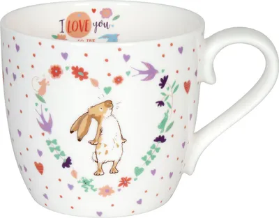 Produktbild von KÖNITZ 1120572682 Becher Guess how much I love you - Little Valentine - 425 ml aus Bone China Porzellan