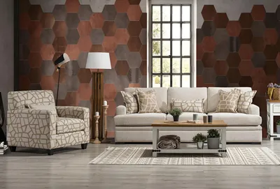 Produktbild von Wohnzimmer Möbel Sofagarnitur 2tlg Dreisitzer Sofa Modern Sessel Design