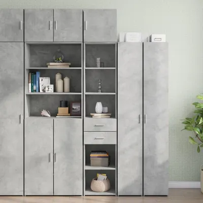 Produktbild von Cloris DesignMöbel Hochschrank Schmal Betongrau 40x42,5x225 cm Holzwerkstoff - Kommoden DE6324678