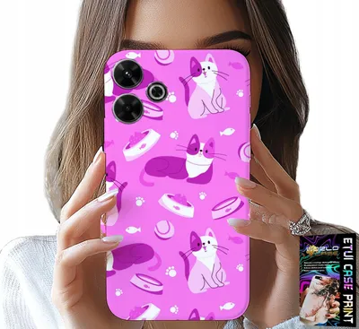 Produktbild von Hülle für Xiaomi Redmi 13 4G - Motiv: Katze, Katzenmuster, Schutzhülle