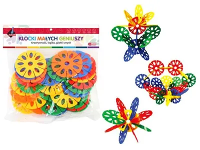Obrázok produktu pre Veľké Kvetinové Bloky 28Ks Vo Vrecku 112572