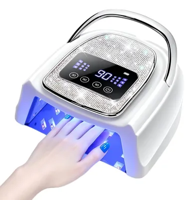UV-LED-Nagellampe 120 W, kabellos, 4 Timer, für Gel-Nägel