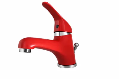 Produktbild von Waschtischarmatur Waschbecken Wasserhahn Bad Armatur Rot