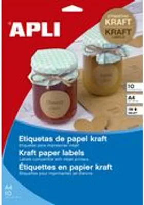Image de agipa 17376 agipa Naturbraune Etiketten, 210 x 297 mm