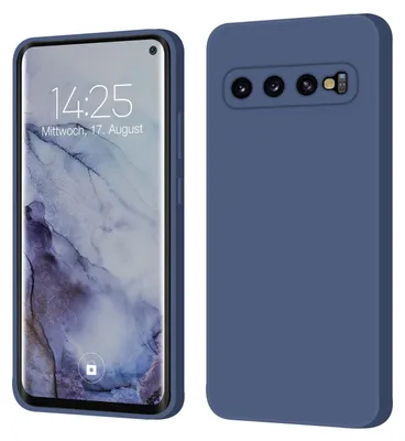 Produktbild von Hülle für Samsung Galaxy S10 Case Cover Bumper Smartphone Softgrip Schutzhülle Farbe: Lavendelblau