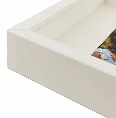 Zdjęcie produktu dla Ramka na zdjęcia 28 x 28 cm – biała – z passe-partout