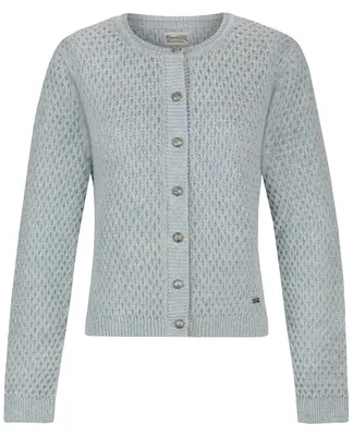 Productafbeelding van Gebreide jas in traditionele stijl, kleur: donkerblauw, maat: 42