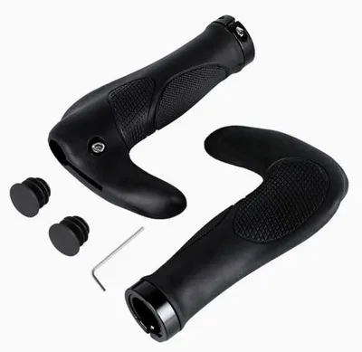 Obrázok produktu pre Riadidlá bicykla – ergonomický dizajn s protišmykovým povrchom – čierna farba