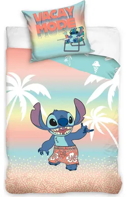 Image de Literie pour enfants Lilo et Stitch en vacances
