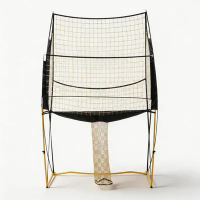 Immagine prodotto di Rete da pallavolo - Rete per allenamento - 3,35 x 2,44 m, altezza regolabile - Facile da montare, adatta per interni, esterni, spiaggia, giardino - Gialla