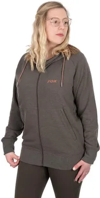 Produktbild von Fox Fishing Bluza Womens Zipped Hoodie Dusty Olive Marl/Mauve Fox L