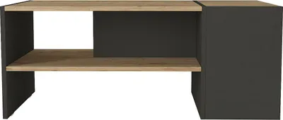 Produktbild von Couchtisch mit Stauraum - Anthrazit & Holzfarben - VELKAN