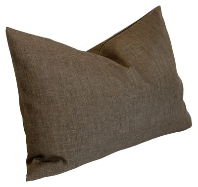 Produktbild von Kissenhülle Struktur Leinenoptik Kissenbezug  Deko Kissen ca. 60x40 cm taupe braun