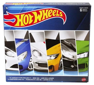 Productafbeelding van Hot Wheels Coffret 6 Véhicules Euro met Europese sportwagens