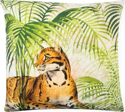 Image de Excelsa Coussin décoratif Léopard Coton 45x16x45 cm Multicolore