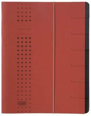 Produktbild von Elba Ordnungsmappe chic 7 Fächer rot