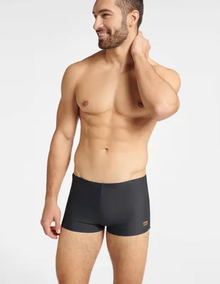 Produktbild von Henderson Herren Badeboxer schnelltrocknend elastischer Bund grau L