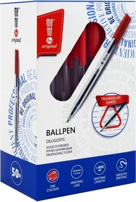 Produktbild von Bürokugelschreiber rot (50 St.) MemoBe