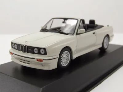 Produktbild von BMW M3 E30 Cabrio 1988 weiß Modellauto 1:43 Maxichamps