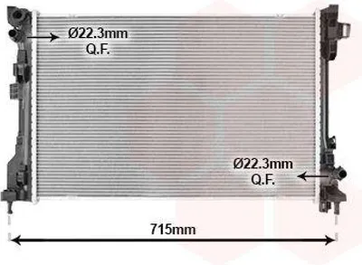 Image de VAN WEZEL Radiateur, refroidissement du moteur 17012722