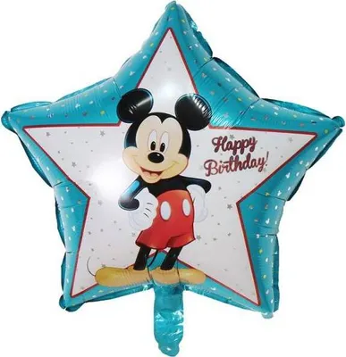 Obrázek produktu pro Fóliový balónek ve tvaruhvězdy Mickey modrý 46cm - Cakesicq