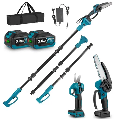 Image de Kit de taille sans fil 4-en-1 avec manche télescopique de 2 mètres