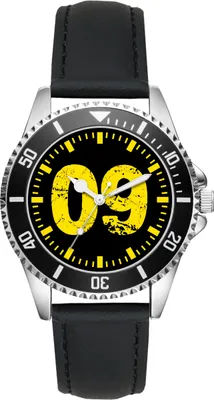 Produktbild von KIESENBERG Herrenuhr Armbanduhr Dortmund Geschenk Fan Artikel Zubehör Fanartikel Analog Quartz Uhr L-6313