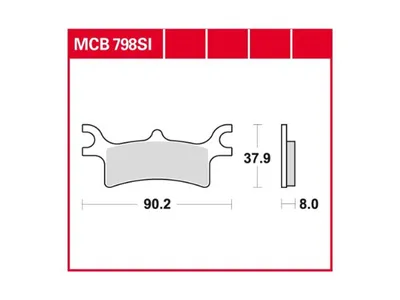 Immagine prodotto di TRW Pastiglia freno Trw Sinter Mcb 798 Si