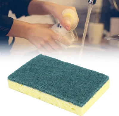Produktbild von 3-teiliges Set Haushalts-Küchenspülschwämme, wasserabsorbierend, für Töpfe und Schüsseln