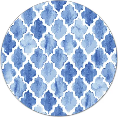 Produktbild von Glas-Herdabdeckplatte Glaskeramikkochfeld-Abdeckung Schneideplatten - 40 cm - Blau marokkanischer