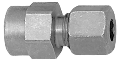 Produktbild von Riegler Manometer-Anschlussverschraubung G 1/4 i., Rohr-Außen-Ø 8, Stahl verz.