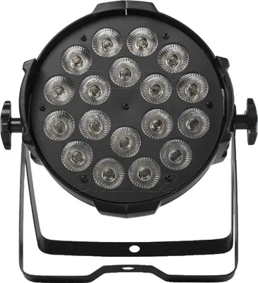 Image de Projecteur de scène à LED, RGBWA+UV, canaux DMX, 18x12W, fiche EU