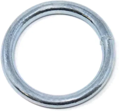 Set von 10 Stahlringen - O-Ring - 5 mm x 40 mm - Verzinkter Stahl - Robust und Korrosionsbeständig