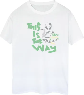 Produktbild von Star Wars - "The Mandalorian This Is The Way" T-Shirt für Damen BI45901 (S) (Weiß)