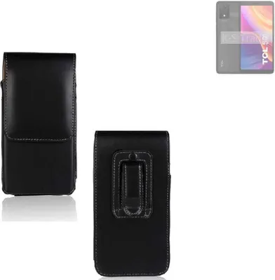 Produktbild von K-S-Trade Gürteltasche kompatibel mit TCL 501 Schutz Hülle Handy Hülle mit Magnetverschluss Holster in schwarz