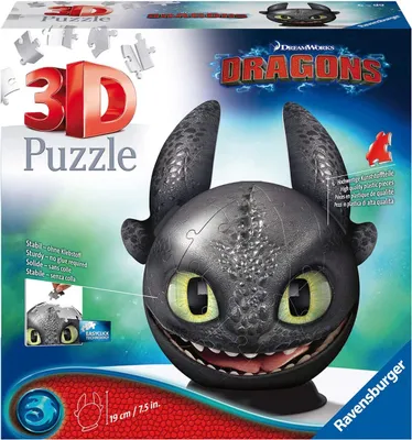 Produktbild von Puzzle-Ball Ohnezahn mit Ohren Ravensburger 11145